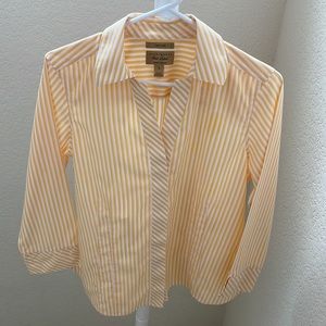 Yellow Non-Iron Taylor Long Sleeve business Casual Shirt